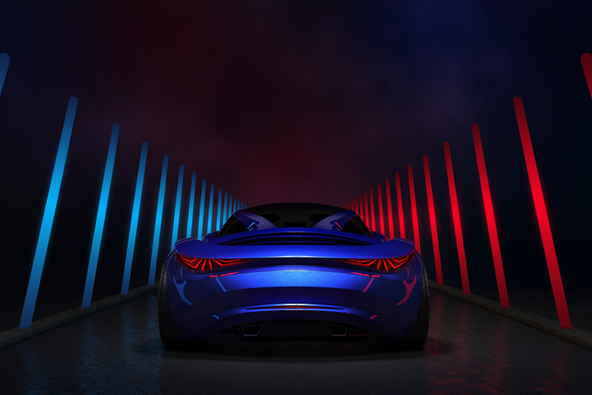 Axalta Global Automotive - Color of the Year 2023 - Techno Blue Car