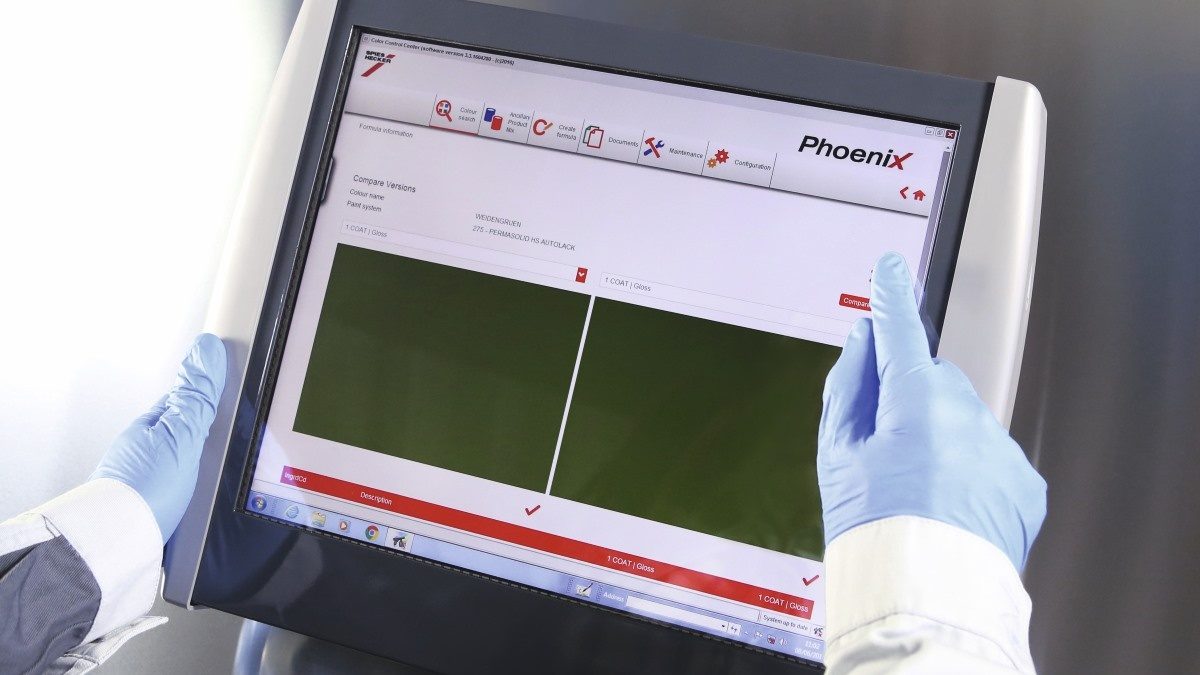 Use Phoenix software to search for the best-matching formula.